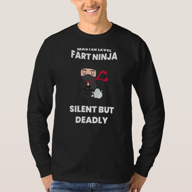 Camiseta Gráfico do Guerreiro Ninja Karate, Silencioso Mas  (Frente)
