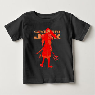 Camiseta Gráfico do Guerreiro Vermelho Samurai Jack