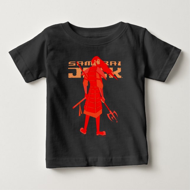Camiseta Gráfico do Guerreiro Vermelho Samurai Jack (Frente)