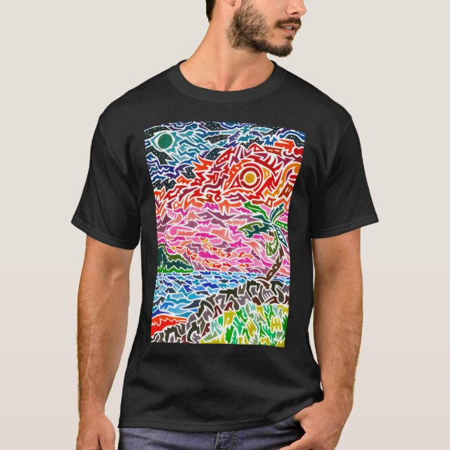 Camiseta Gráfico do Havaí (Frente)