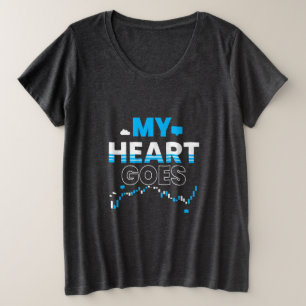 Camiseta Gráfico do Investidor Meu Coração