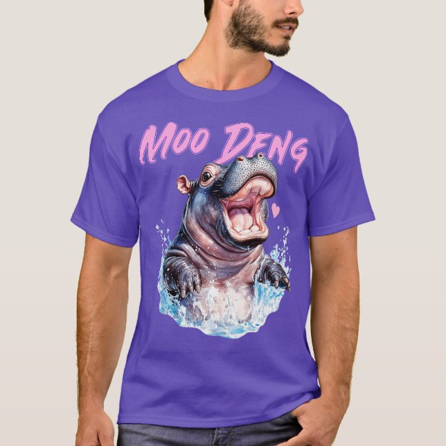 Camiseta Gráfico do Moo Deng (Frente)
