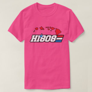 Camiseta Gráfico do Orgulho Hawaii HI808 com Ilhas Vibes