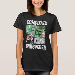 Camiseta Gráfico do Técnico de Ti do Suspender do Computado