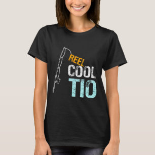 Camiseta Gráfico do Tio de Pesca Única Mexicana Espanhola