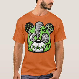 Camiseta Gráfico do Urso Verde 5s Corresponder ao Coletor d