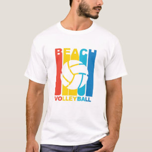 Camiseta Gráfico do voleibol de praia do vintage