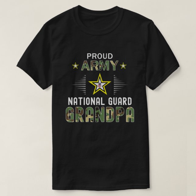 Camiseta Gráfico do Vovô Camouflage, Guarda Nacional do Exé (Frente do Design)