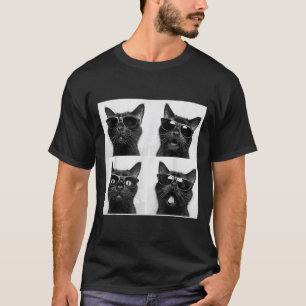 Camiseta Gráfico Engraçado Gato Fotobooth Selfie Funny _2