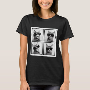 Camiseta Gráfico Engraçado Gato Fotobooth Selfie Funny_3