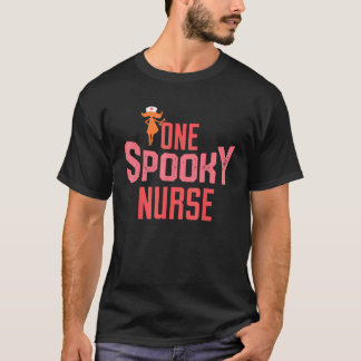 Camiseta Gráfico Engraçado Halloween para Enfermeiras