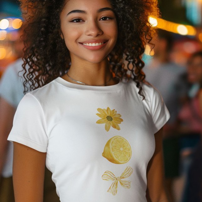 Camiseta gráfico estético amarelo fofo (Criador carregado)