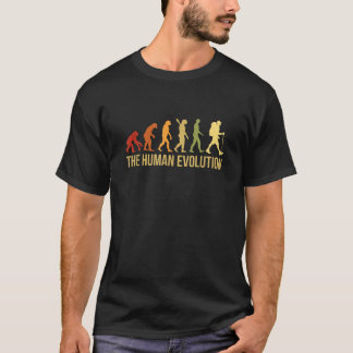 Camiseta Gráfico Evolução Trekking Hiking Natureza ao Ar Li
