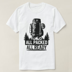 Camiseta Gráfico externo da Aventura da Backpack de Caminho