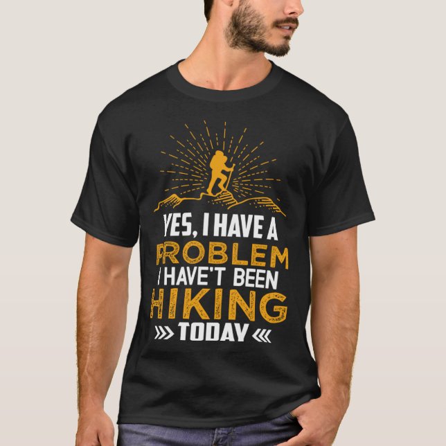Camiseta Gráfico externo de acampamento de caminhada com ta (Frente)