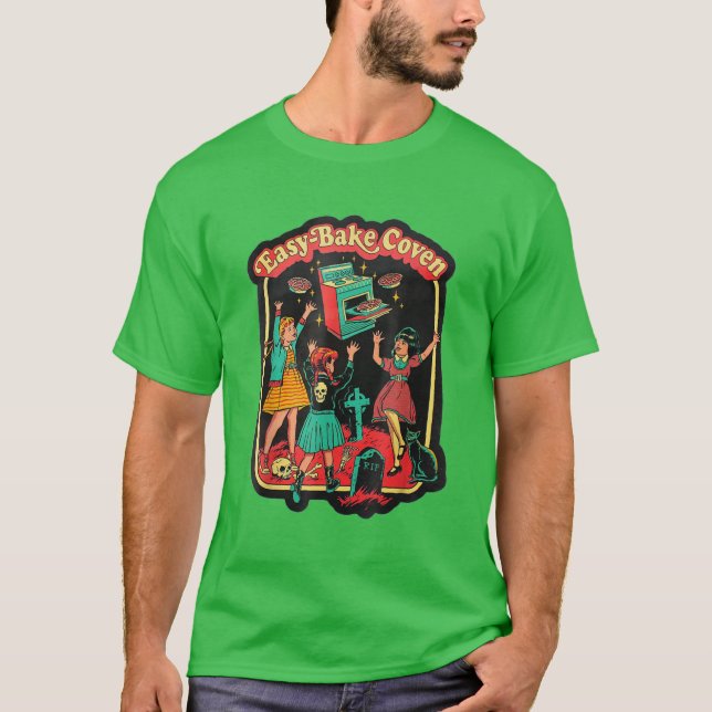 Camiseta Gráfico Fácil de Fazer Coven Witch Funny Halloween (Frente)