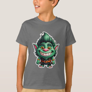 Camiseta Gráfico feliz de Chibi Troll
