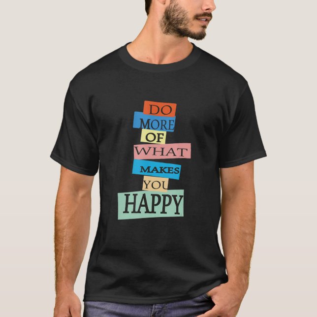 Camiseta Gráfico feliz divertida (Frente)