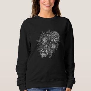 Camiseta Gráfico Floral Casual