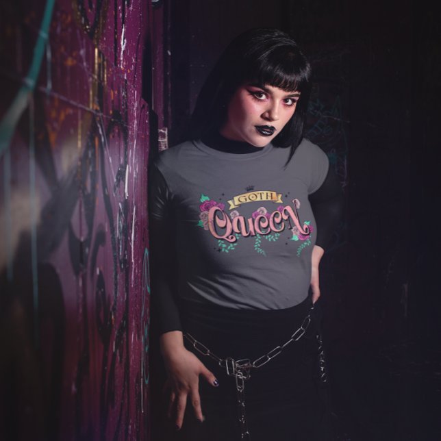 Camiseta Gráfico Floral da Rainha gótico (Criador carregado)