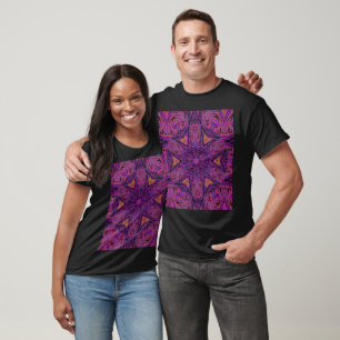 Camiseta Gráfico Floral de Abstrato boêmia de Appleblosom