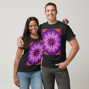 Camiseta Gráfico Floral de Abstrato boêmico com 3 Canais de