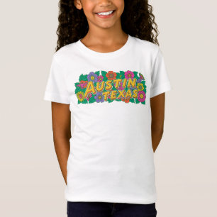 Camiseta Gráfico Floral de Austin Texas