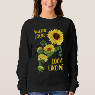 Camiseta Gráfico Floral De Girassol Para Crianças - Selvage