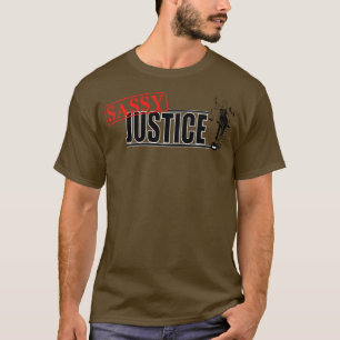 Camiseta Gráfico HD de Justiça Sassy