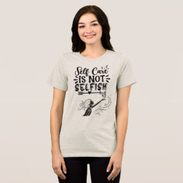 Camiseta Gráfico Inspiracional "Autoatendimento não é egoís