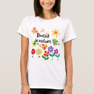 Camiseta Gráfico inspirado no ambiente "enraizado na nature