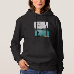 Camiseta Gràfico Inspirador Esperança Manga Curta Conforto