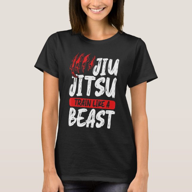 Camiseta Gráfico Jiu Jitsu Roupa Jiu Jitsu Comboio Como um  (Frente)