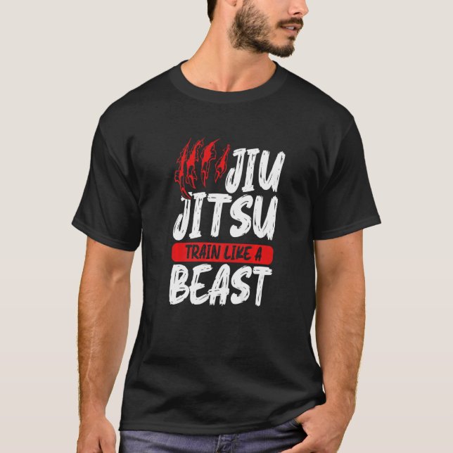 Camiseta Gráfico Jiu Jitsu Roupa Jiu Jitsu Comboio Como um  (Frente)
