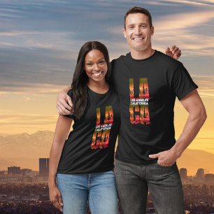 Camiseta Gráfico LA-CA de Los Angeles California