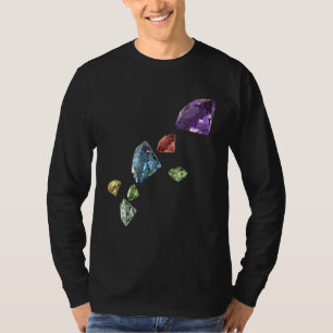 Camiseta Gráfico legal de Forma de Diamante de Jogo Sparkle