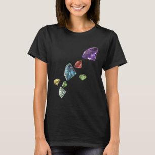 Camiseta Gráfico legal de Forma de Diamante de Jogo Sparkle