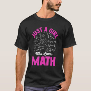 Camiseta Gráfico Matemático Para Mulheres Meninas Matemátic