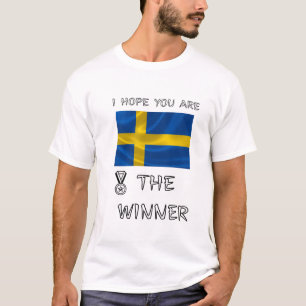 Camiseta Gráfico-Medalha-Orgulho-Nacional-Bandeira-Sueca-On