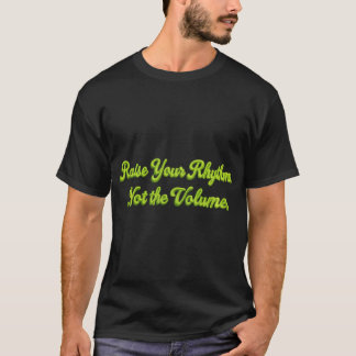 Camiseta Gráfico Mínimo de Rítmo com Bordado Verde Neon
