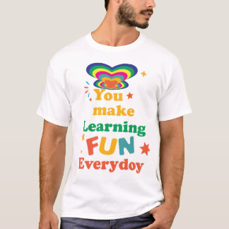 Camiseta Gráfico Motivacional Colorido
