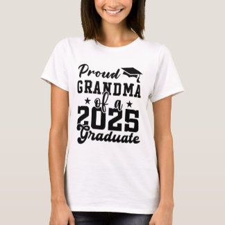 CAMISETA GRÁFICO ORGULHOSO DE UMA CLASSE DE FORMANDOS 2025