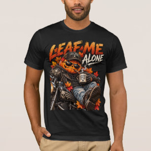 Camiseta Gráfico Personalizado de Abóbora de Outono, Deixe-