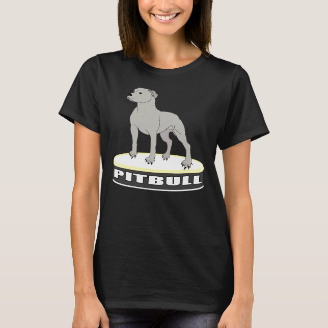 Camiseta Gráfico Pitbull poderoso (Frente)