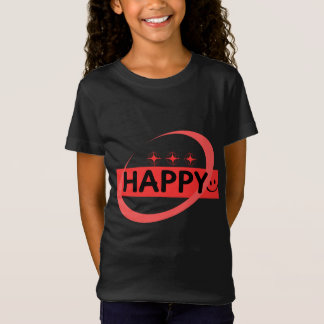 Camiseta Gráfico Positivo FELIZ, Inspirador Alegre