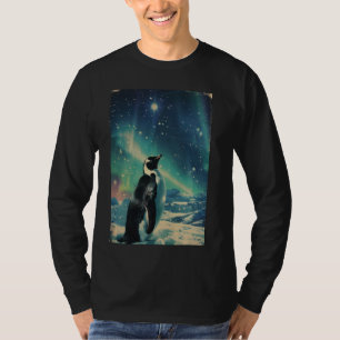 Camiseta Gráfico Retroativo da Arte de Pinagem de Pinguin I