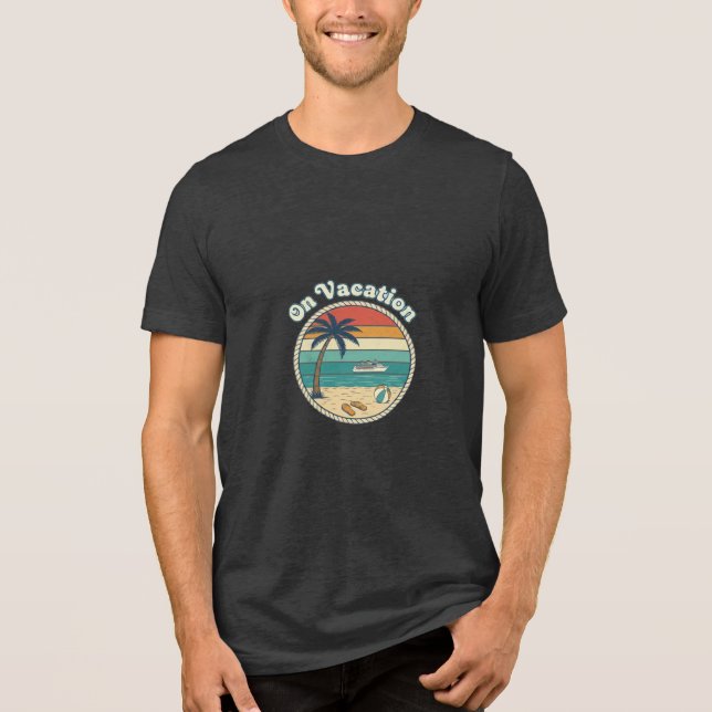 Camiseta Gráfico Retroativo das Férias de Cruzeiros de Geta (Frente)