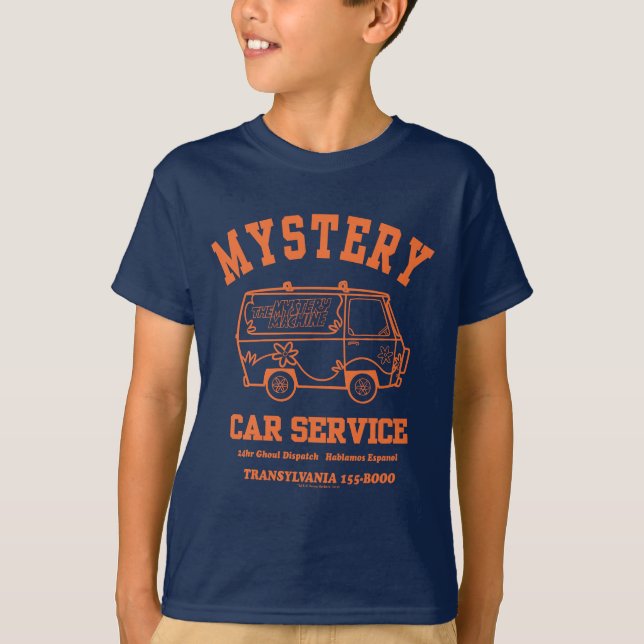 Camiseta Gráfico Scooby-Doo "Mystery Car Service" (Frente)