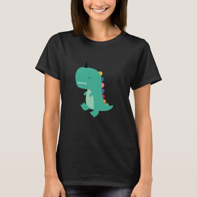 Camiseta Gráfico sem rosca de Andy Westface Dinocorn (Frente)