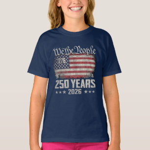 Camiseta Gráfico Semiquincentenário Patriótico 1776–2026